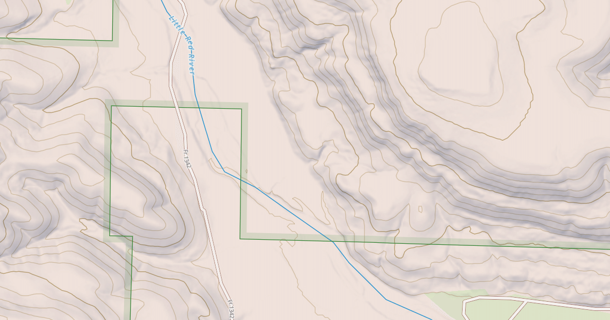 Map preview of USFS National Forest System Roads {F39795B0-8591-44D3-85E7-084045970F7F}