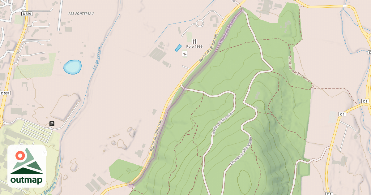 Map of Chemin du Bourrian