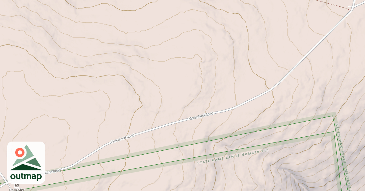 Map of Haldeman & Greenland Tracts - Snowmobile Trails