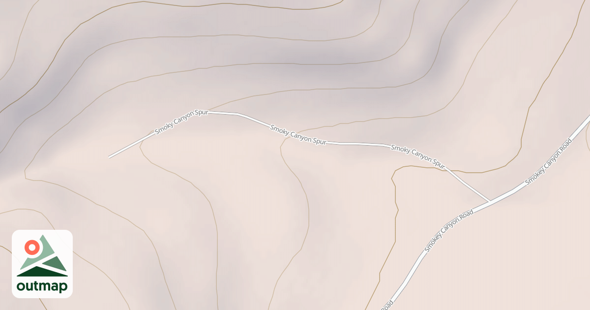 Map of SMOKY CANYON SPUR