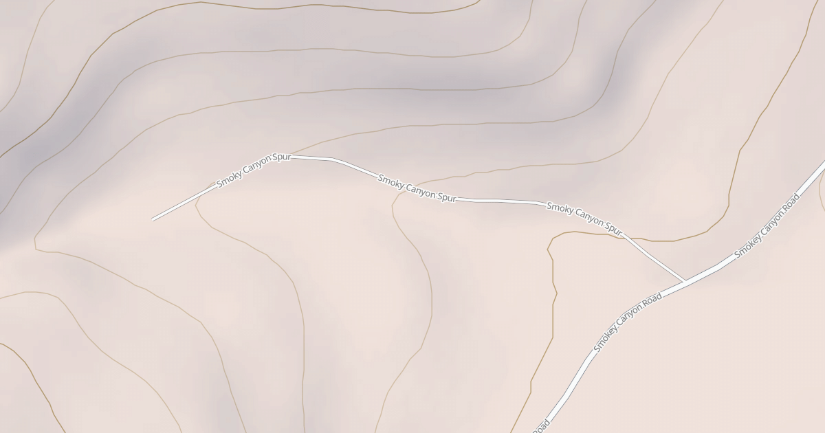 Map preview of SMOKY CANYON SPUR