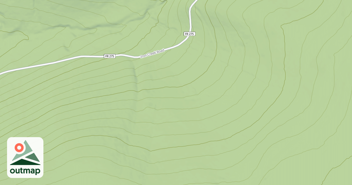 Map of IRON CREEK SPUR 1E