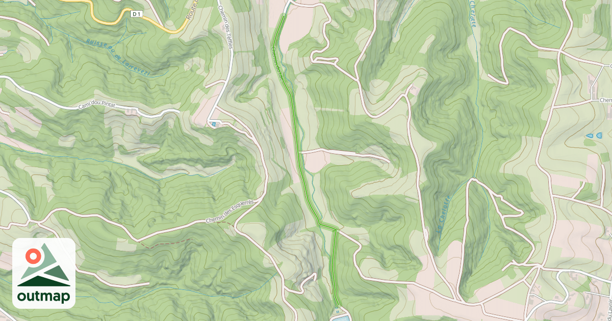 Map of Chemin du Lac
