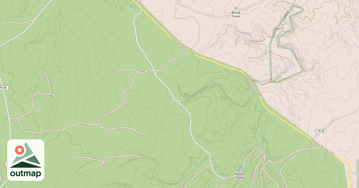 Map of USFS National Forest System Roads {B44649DD-D972-4762-91FC-D643C8D1456D}