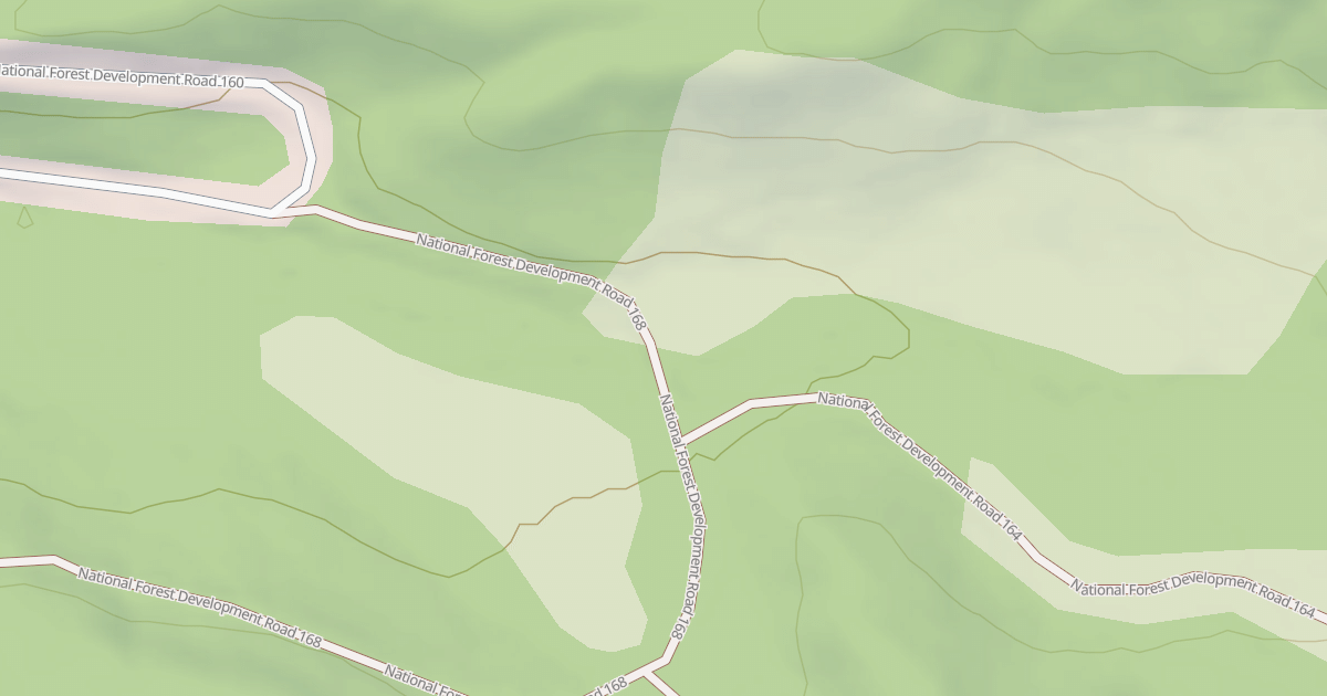 Map preview of USFS Motor Vehicle Use Map Roads {2AE63249-0B56-4319-8878-2BC507867D6C}