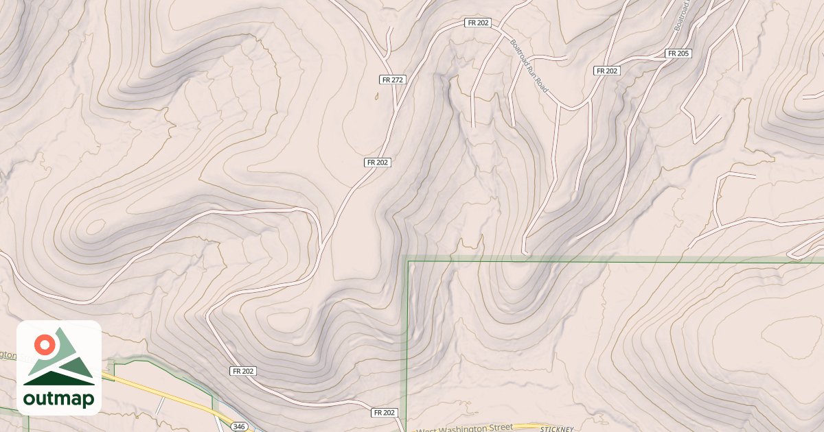 Map of BOATROAD RUN