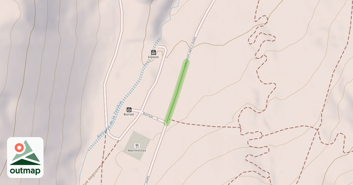 Map of Chemin des Côves
