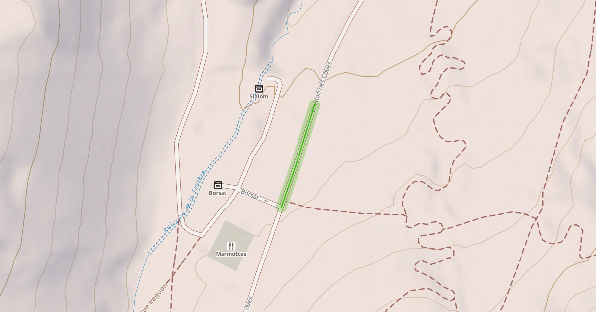 Map preview of Chemin des Côves