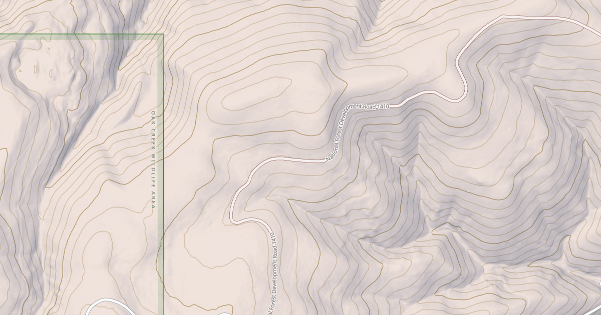 Map preview of USFS National Forest System Roads {5A2E5F22-4C07-40B6-AFBA-A3F2E1244930}