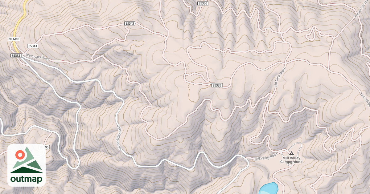 Map of LETTS Y TRAIL