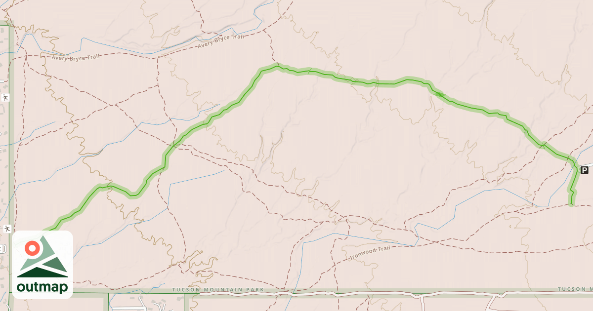 Map of Caliche Flats Trail