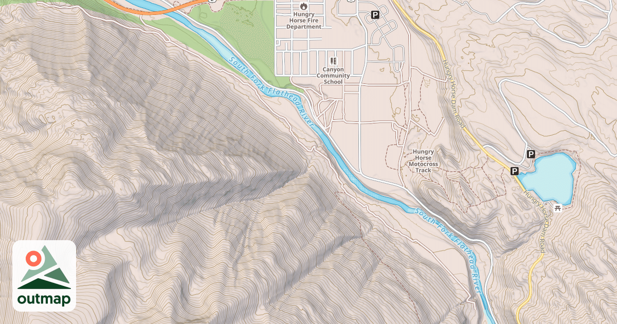 Map of USFS Motor Vehicle Use Map Trails 4477