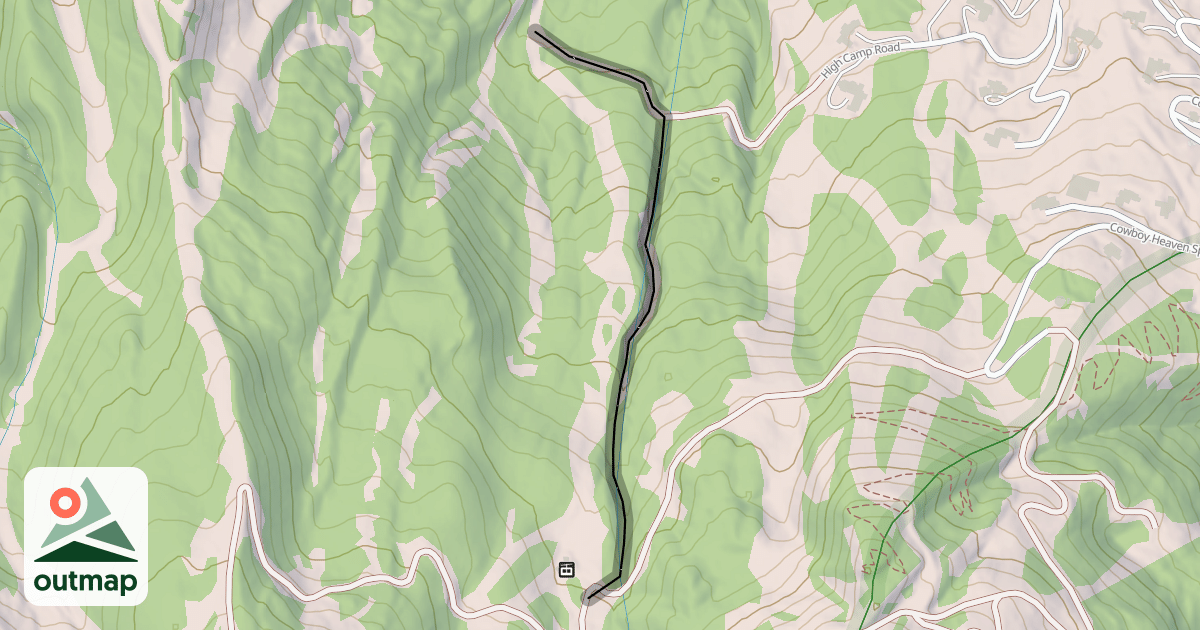 Map of Lone Creek Gully