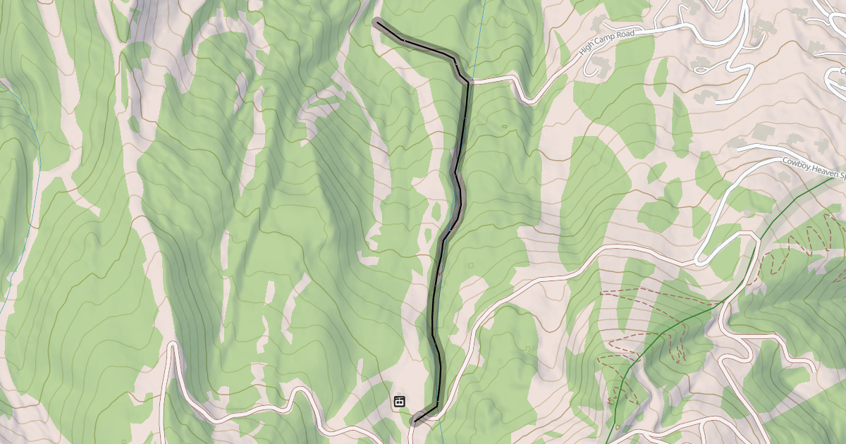 Map preview of Lone Creek Gully