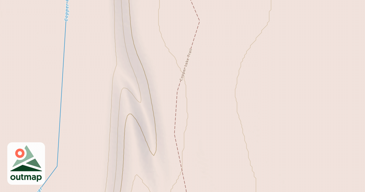 Map of Copper Lake Trail