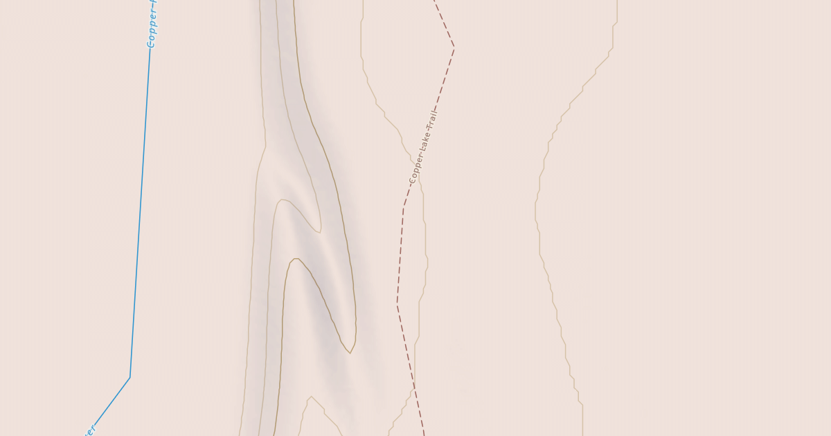 Map preview of Copper Lake Trail