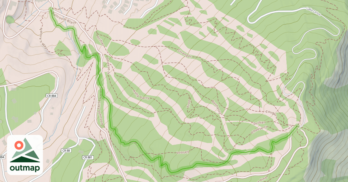 Map of Moga's Mile