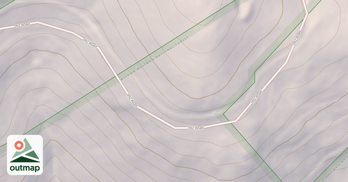 Map of USFS National Forest System Roads {3B9AA58F-2841-4350-9011-3FCF7FC3A40C}