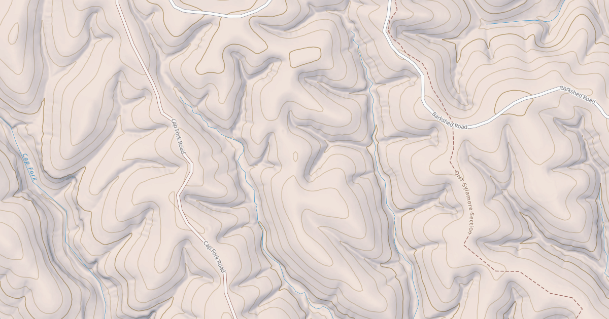 Map preview of USFS National Forest System Roads {3517A793-AB57-43ED-B6EE-680BCC94FC19}