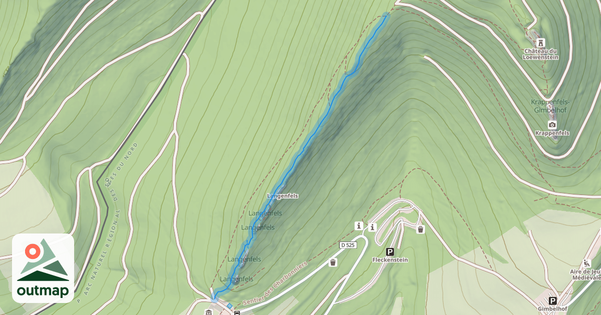 Map of Sentier des Roches