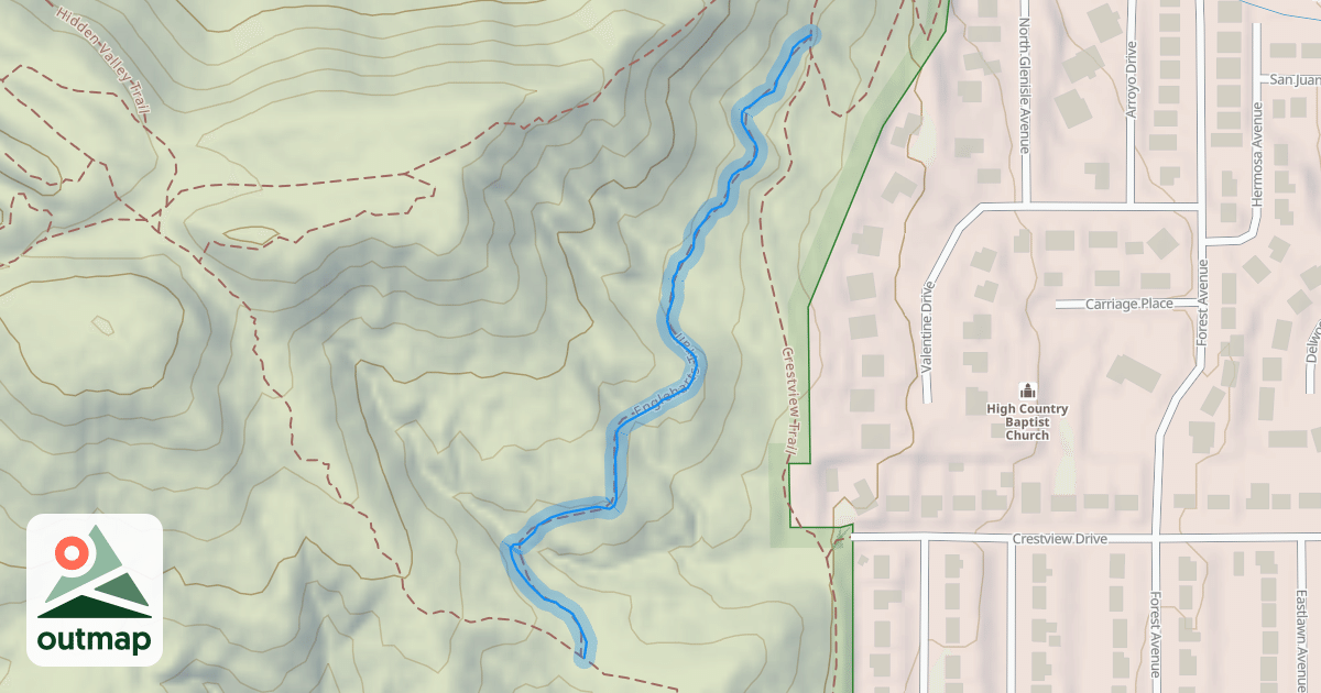 Map of Engleharts Trail