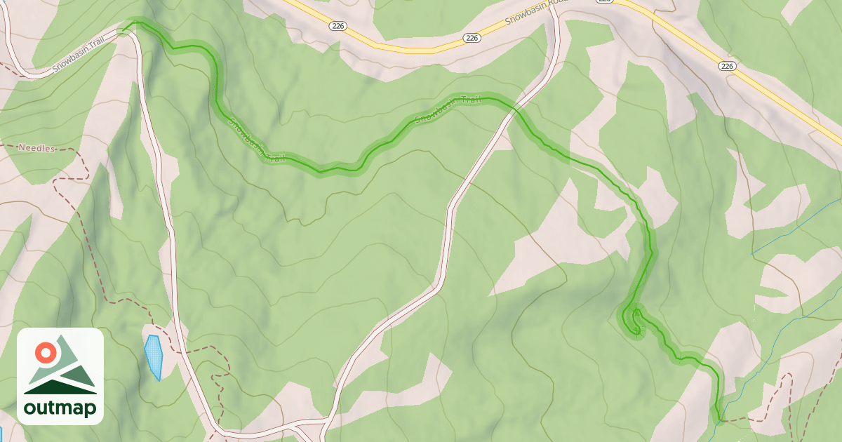 Map of Snowbasin Trail