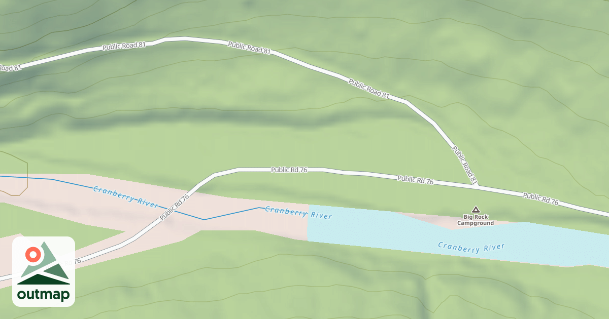 Map of BIG ROCK C.G.