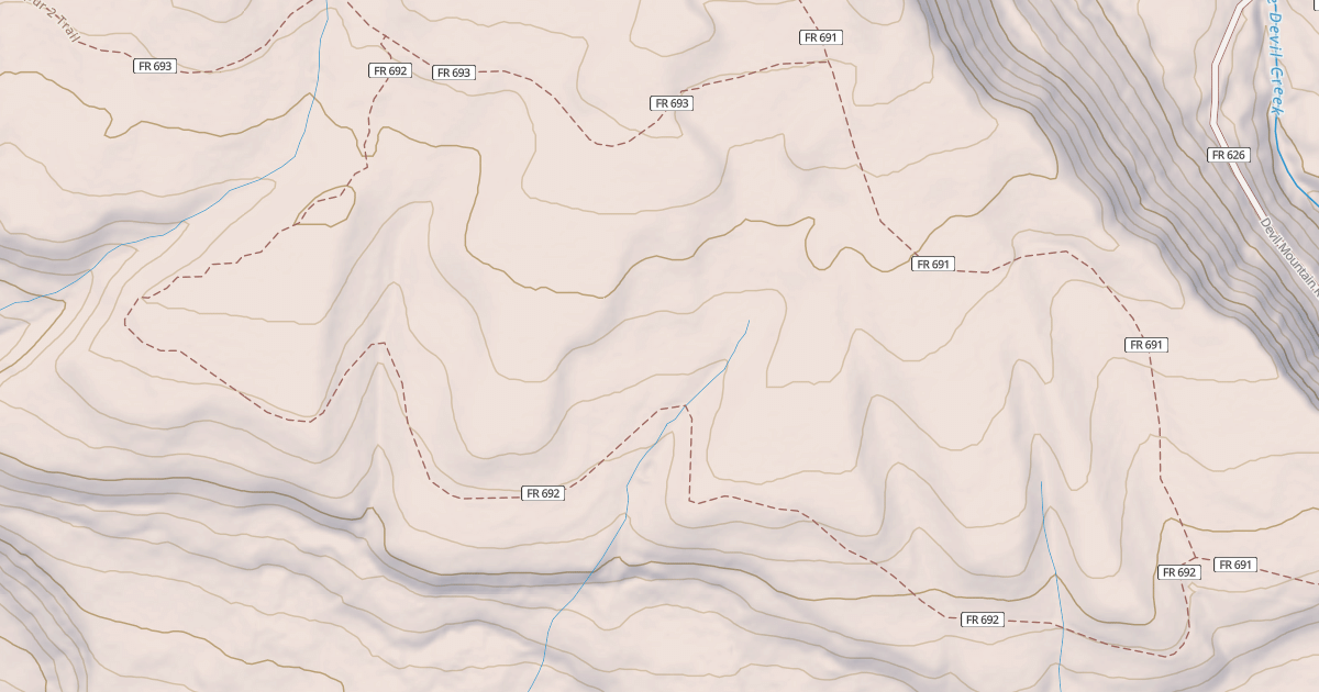 Map preview of Mule Mtn. Spur 1