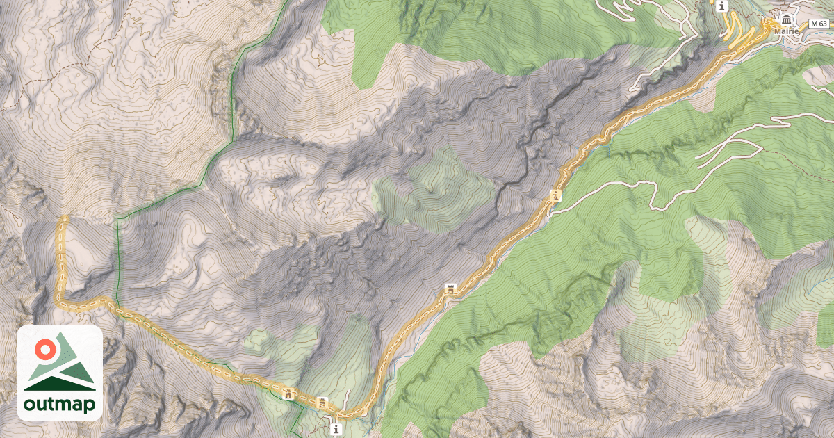 Map of Col du Petit Valloar — Saint-Dalmas-le-Selvage