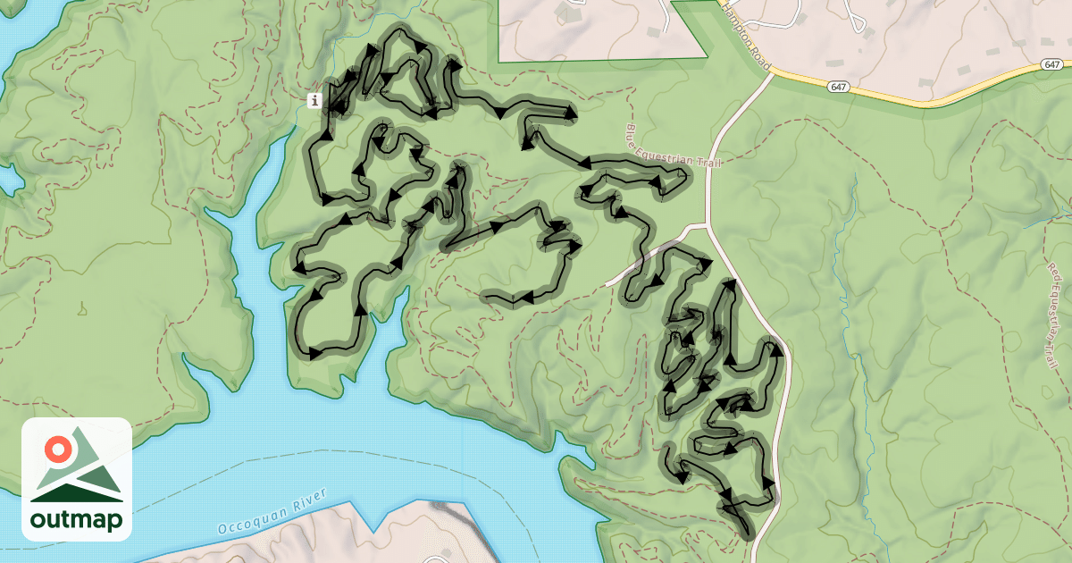Map of Black Loop Trail