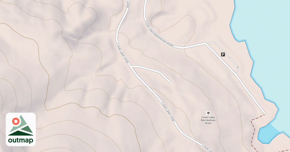 Map of COVE LAKE AMPHITHEATER ROAD