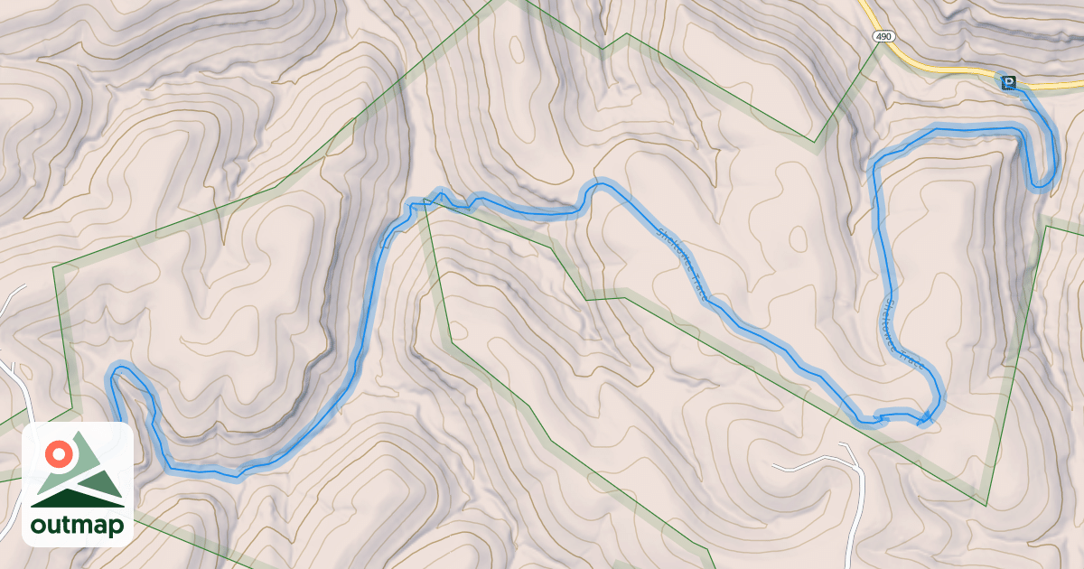 Map of Sheltowee Trace