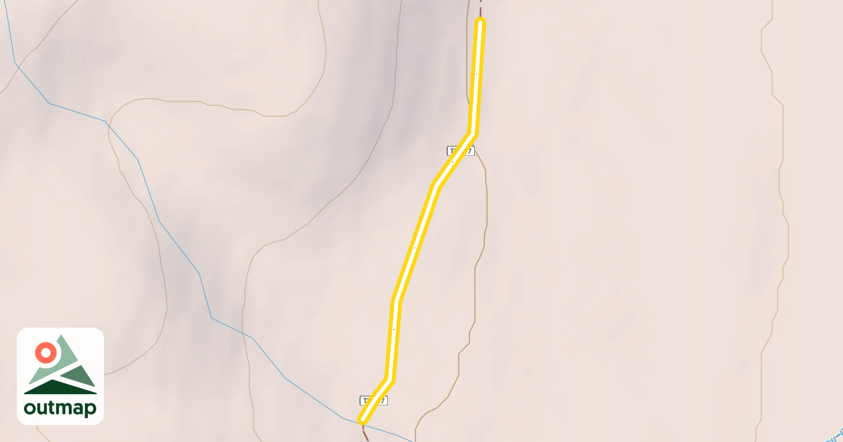 Map of Resurrection Pass Trail