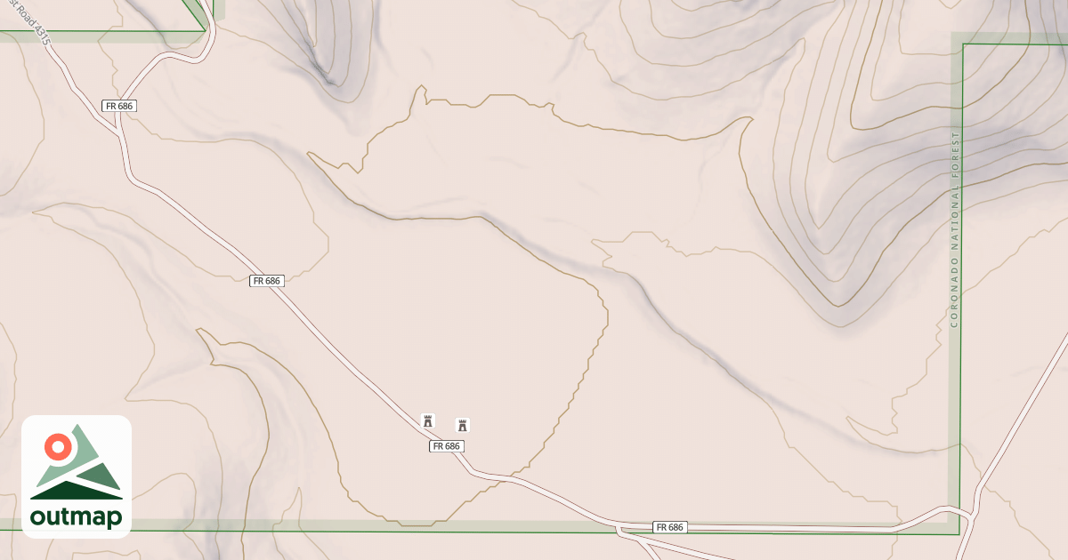 Map of JACKWOOD PASS
