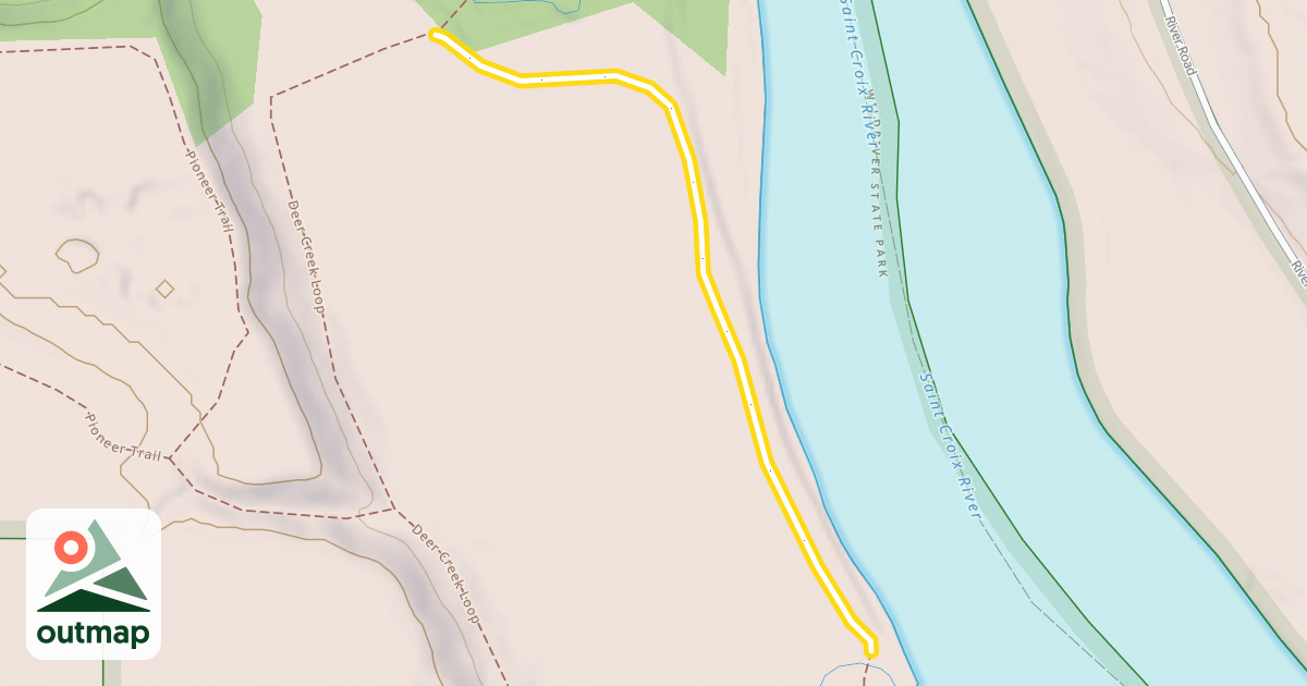 Map of Old Military Road