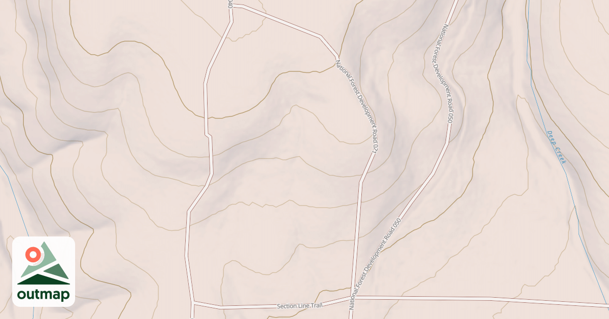 Map of USFS National Forest System Roads {919CCC47-9B3F-45E2-B7CE-B9D7150E8D35}