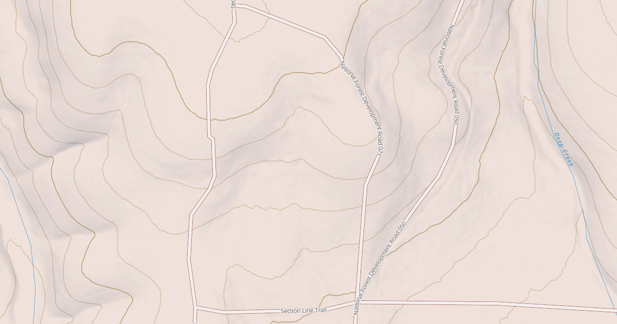 Map preview of USFS National Forest System Roads {919CCC47-9B3F-45E2-B7CE-B9D7150E8D35}