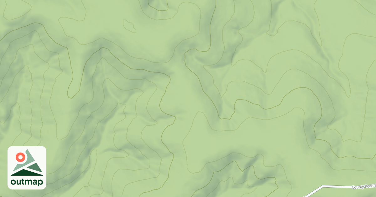 Map of TURKEY ROOST SPUR A