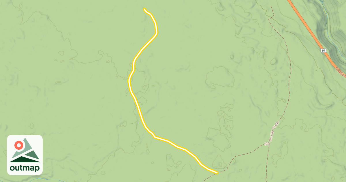 Map of Big Bar Ski Trails