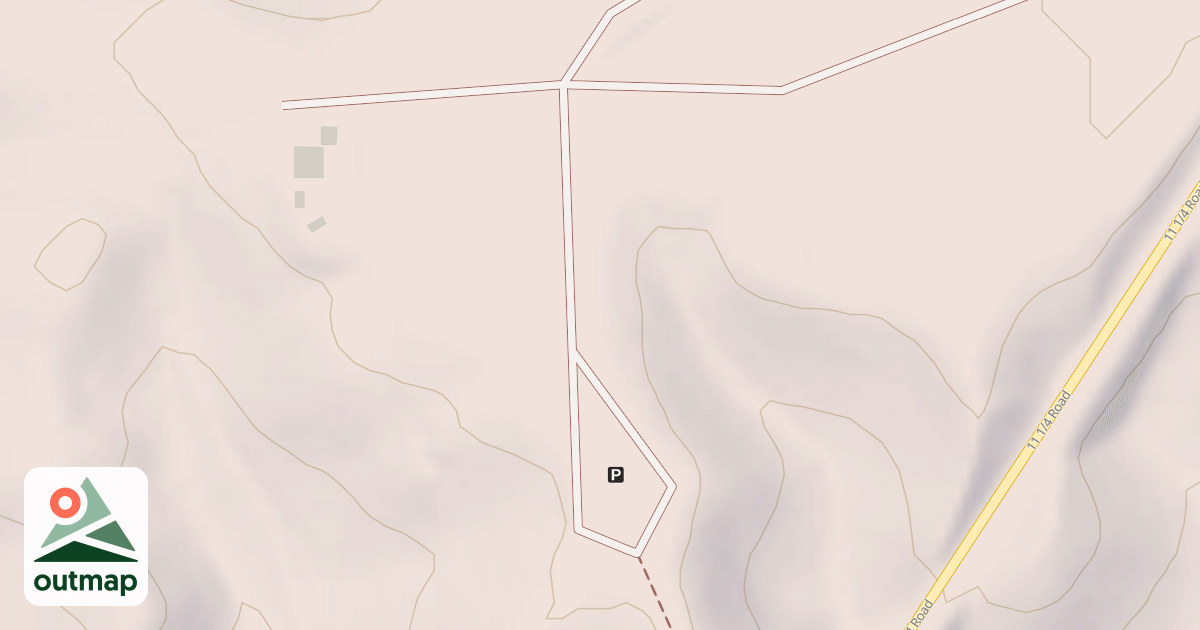 Map of CABERFAE OVERLOOK ACCESS ROAD
