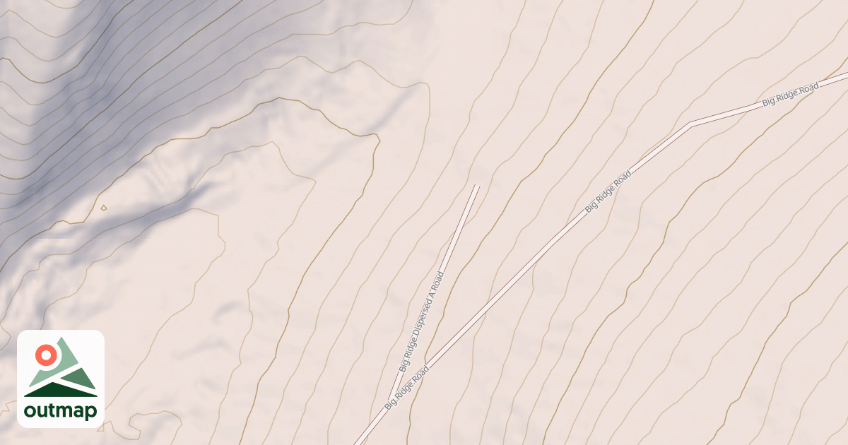 Map of BIG RIDGE DISPERSED A