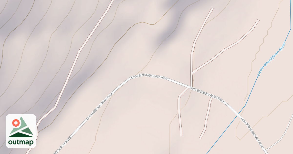 Map of LITTLE BLACKFOOT