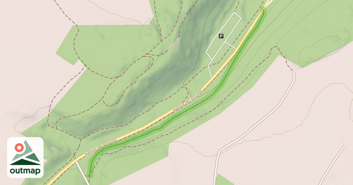 Map of Chemin des Rosaires