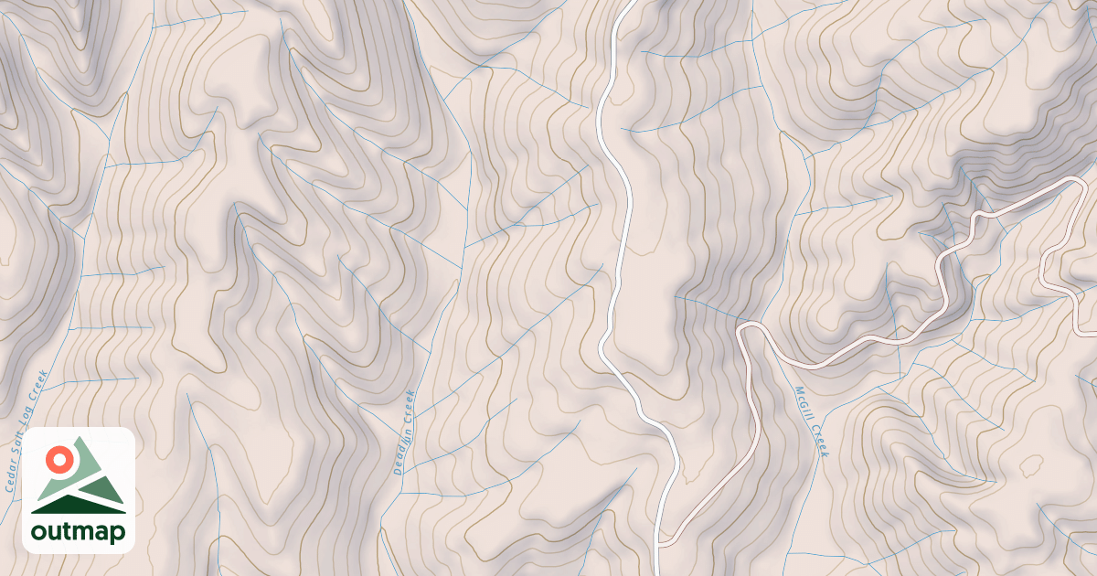 Map of DEDLUM IRON CANYON EA