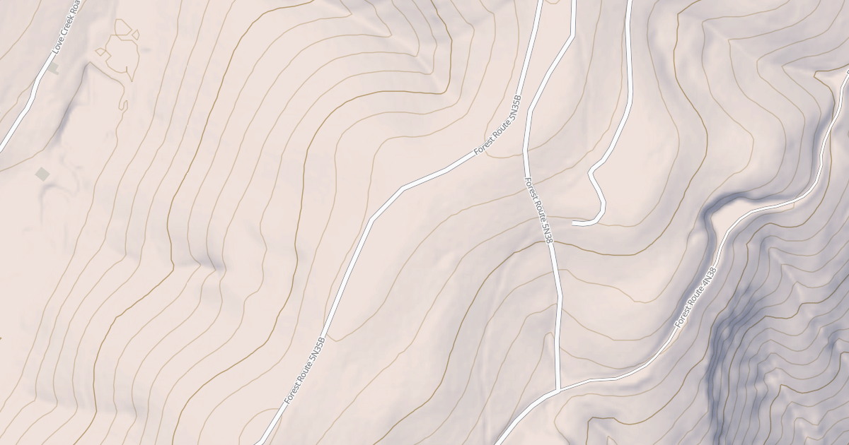 Map preview of USFS National Forest System Roads {F7B9A625-3C40-4FEC-87FD-BF27EB4E8889}