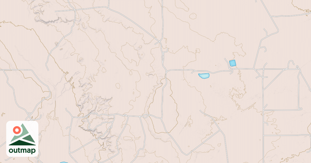 Map of Hackberry Trail System - Lease Road