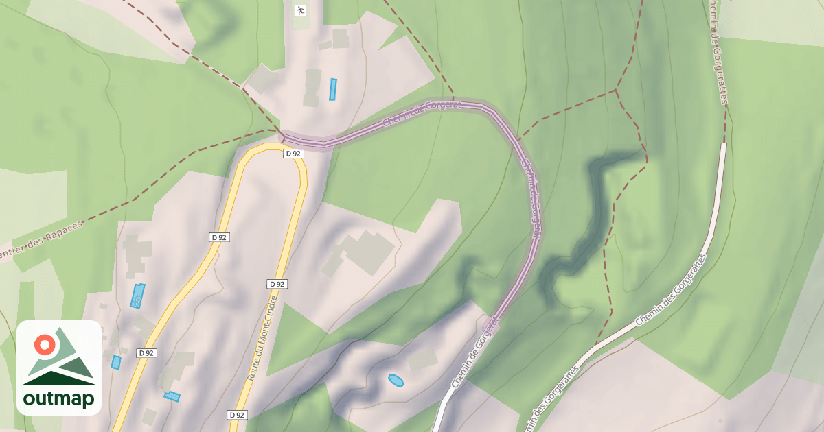 Map of Chemin de Gorgerat
