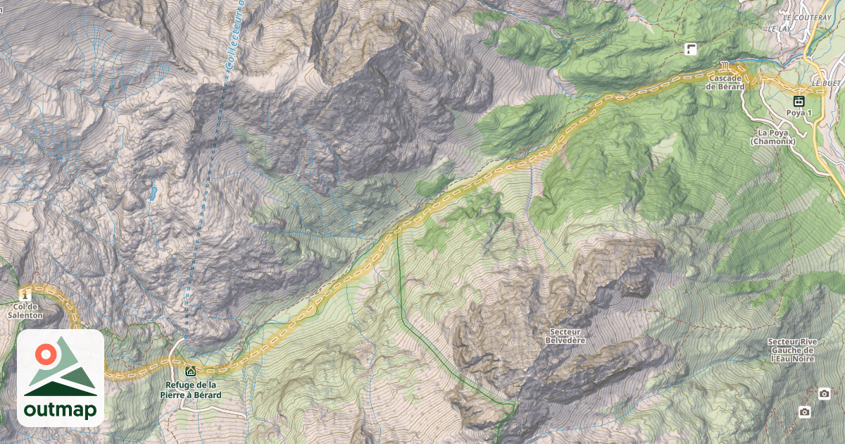 Map of Col de Salenton — Le Buet