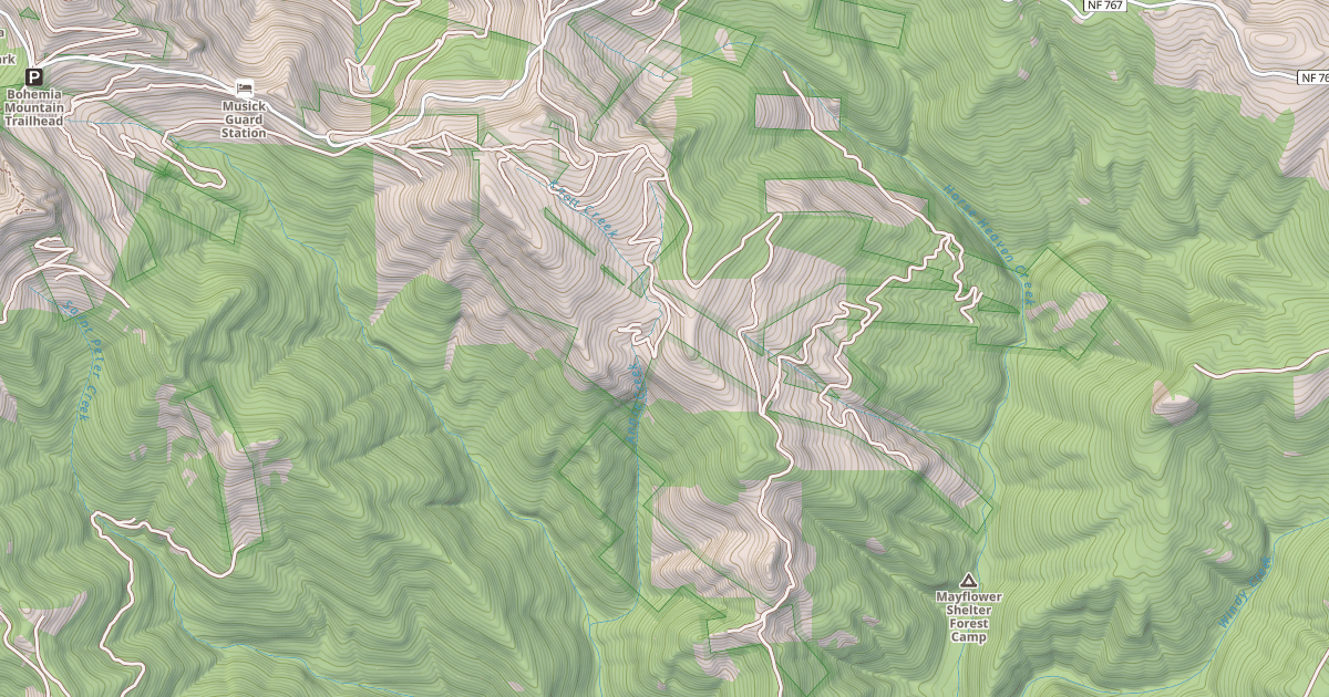 Map preview of CITY CREEK