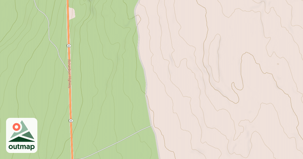 Map of Gakona River